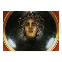 Medusa shield greeting cards