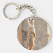 Meerkat at Attention Keychain