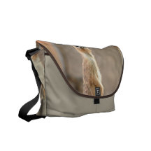 Meerkat at Attention Messenger Bag