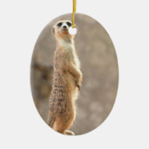 Meerkat at Attention Ornaments