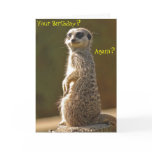 Meerkat Birthday Card