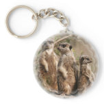 Meerkat Family Keychain