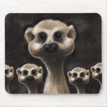 Meerkat illustration mouse mat