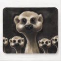 Meerkat illustration mouse mat