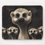 Meerkat illustration mouse mat mousepads