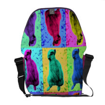 Meerkat Looking Up Pop Art Popart Multi-Panel Commuter Bag