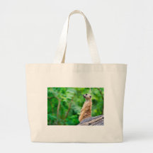 Meerkat on Watch Canvas Bag