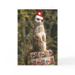 Meerkat, Santa's little helper Card