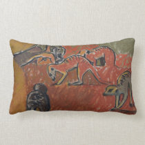 Meerkats foraging - Pillow (lumbar) pillows