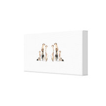 Meerkats Gallery Wrapped Canvas