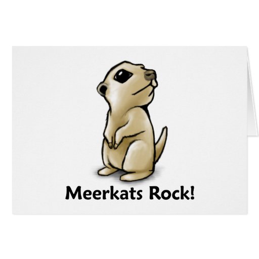 Meerkats Rock! Card