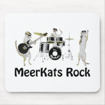 Meerkats Rock the House Mouse Pad