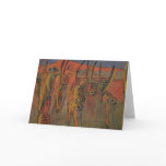 Meerkats war-dancing - Art card