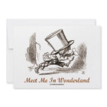 Meet Me In Wonderland (Mad Hatter Running) Custom Announcements