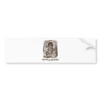 Meet Me In Wonderland Queen Alice Frog Doorway Bumper Sticker