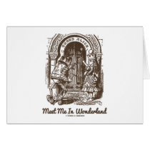 Meet Me In Wonderland Queen Alice Frog Doorway Greeting Cards