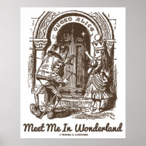 Meet Me In Wonderland Queen Alice Frog Doorway Print