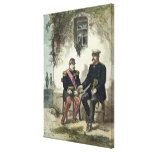 Meeting between Otto von Bismarck and Napoleon Stretched Canvas Prints