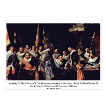 Meeting Of The Officers Postcards