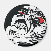 Mega Rage Refrigerator Magnets