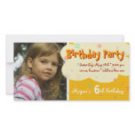 Megan's Birthday Party Photo Invitation photo cards