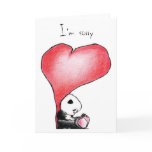 Megg: A cute panda - heart, I'm sorry, card