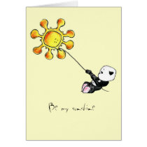 Megg: A cute panda - sun, Be my sunshine cards