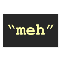 meh - black sticker