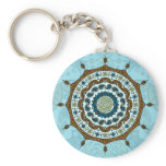 Mehndi Fantasy Copper Keychain