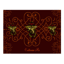 Mehndi Ganesha Post Card