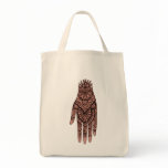 Mehndi Hand Tattoo Art Design Tote Bag
