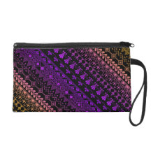 mehndi rainbow lace pattern wristlet purses