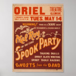 Mel Roy, 'Spook Party' Vintage Theatre Poster