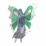 Melancholy Blue and Green Fairy - Watercolor t-shirts