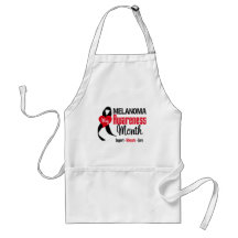 Melanoma Awareness Month Grunge Ribbon Apron