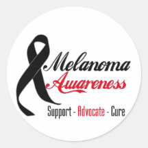 Melanoma Awareness Ribbon Stickers