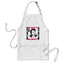 Melanoma - Fight Like A Girl - We Can Do It Aprons