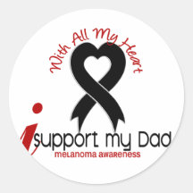 Melanoma I Support My Dad Sticker