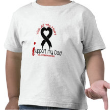 Melanoma I Support My Dad Tee Shirt