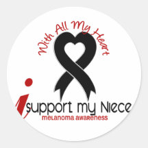 Melanoma I Support My Niece Sticker