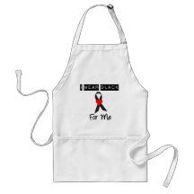 Melanoma I Wear Black For Me Aprons