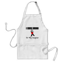 Melanoma I Wear Black For My Daughter Aprons