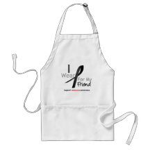 Melanoma I Wear Black For My Friend Apron