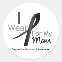 Melanoma I Wear Black For My Mum Sticker