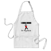 Melanoma I Wear Black For My Uncle Aprons