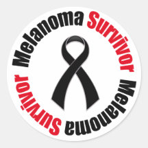 Melanoma Survivor Ribbon Stickers
