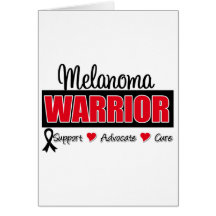 Melanoma Warrior Badge Greeting Card