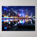 Melbourne at Night posters