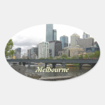 Melbourne Australia Oval Stickers