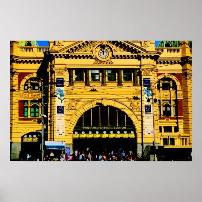 Melbourne, Australia Print by GetOutTheMap